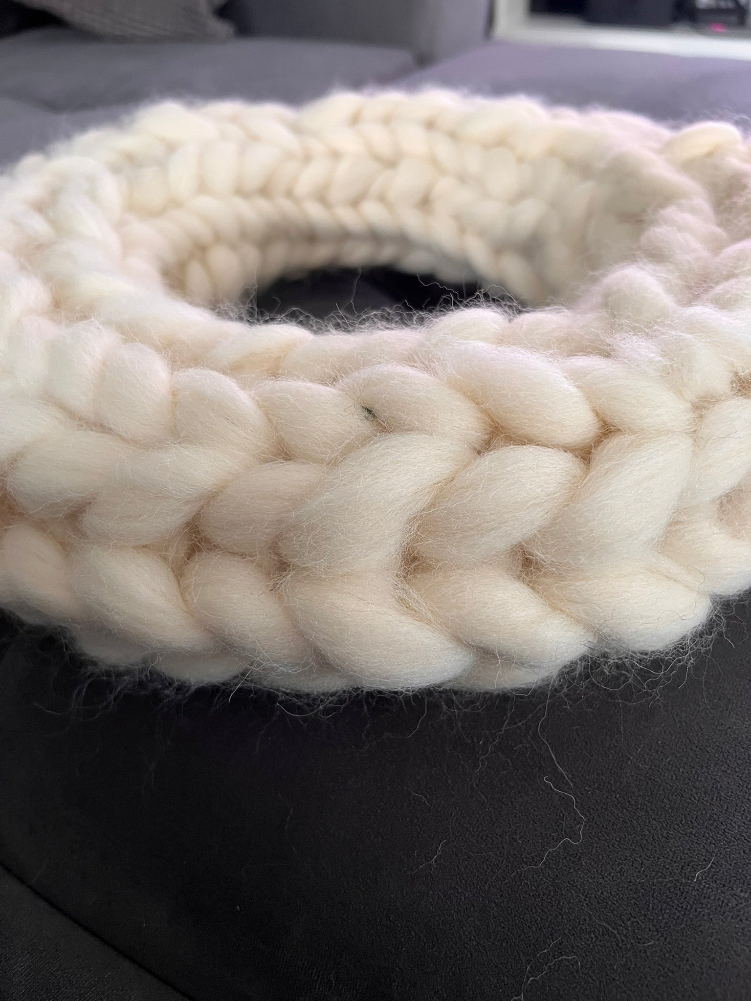 Wollkranz hande made by KreativKammer